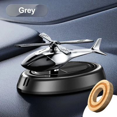 Solar Fragrance Car Air Freshener Helicopter